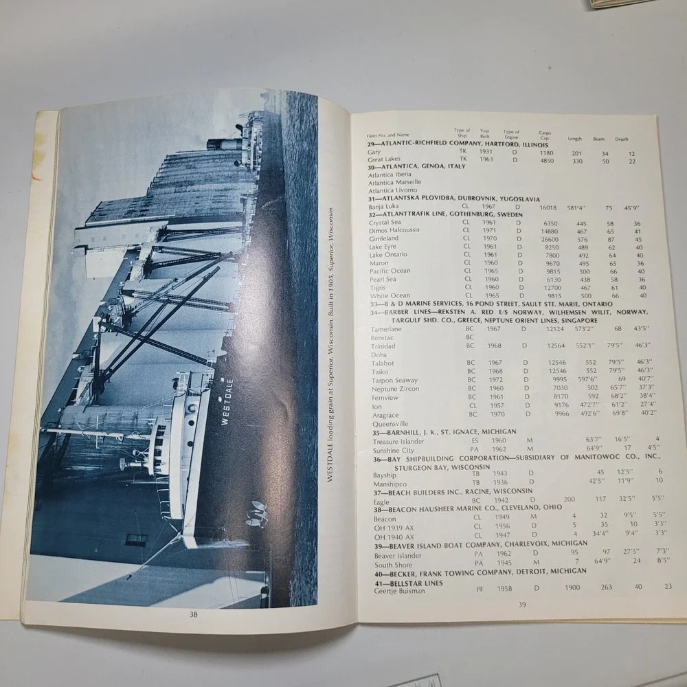 Know Your Ships 1977 Seaway Issue Thomas Manse Great Lakes Vessel Guide